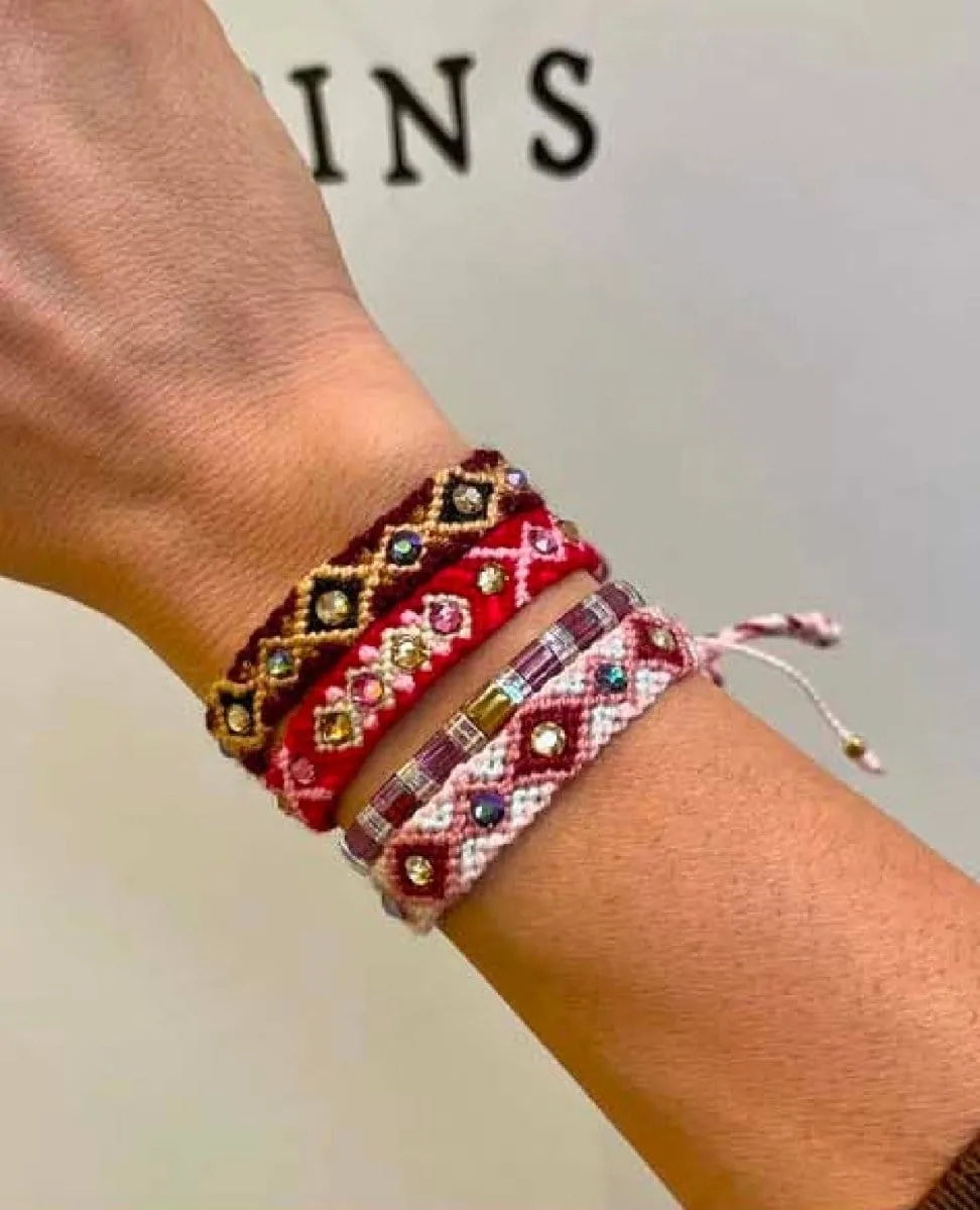 Wayuu Skinny Bracelet Brown