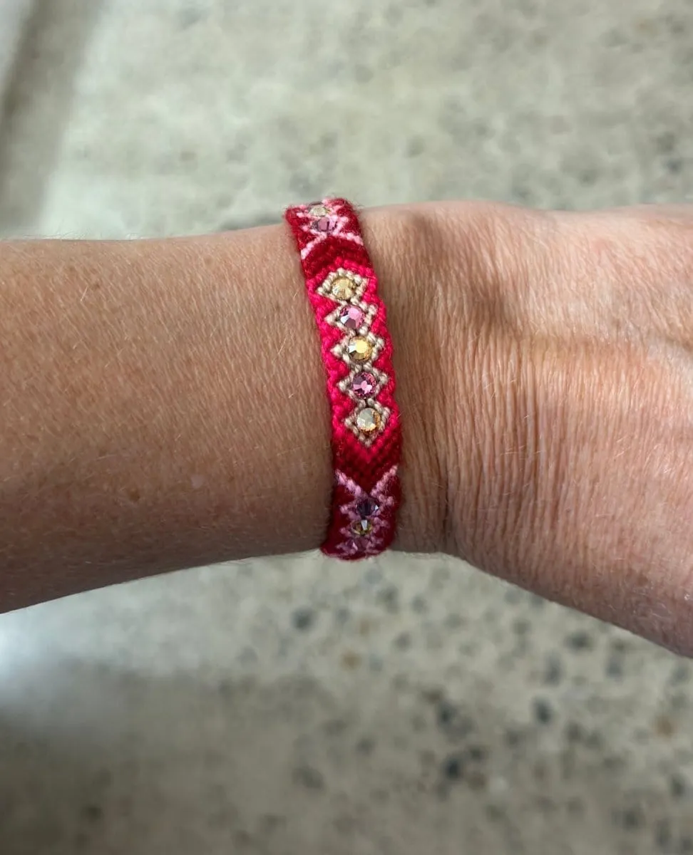 Wayuu Skinny Bracelet Red