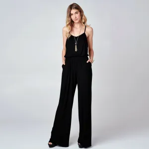 Wide Leg Maxi Jumpsuit