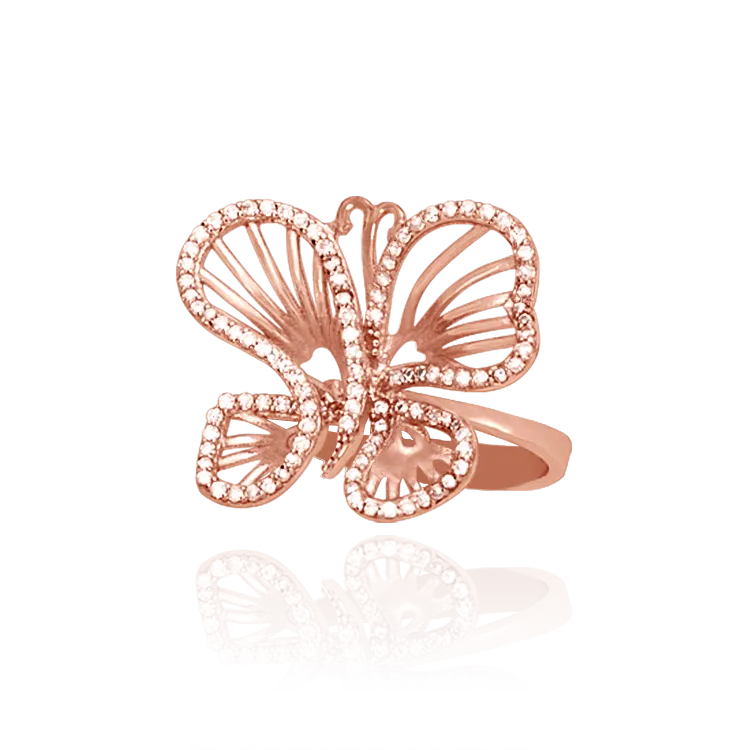 Wire Butterfly Ring