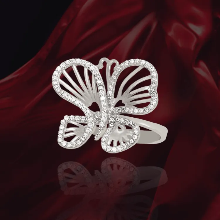 Wire Butterfly Ring