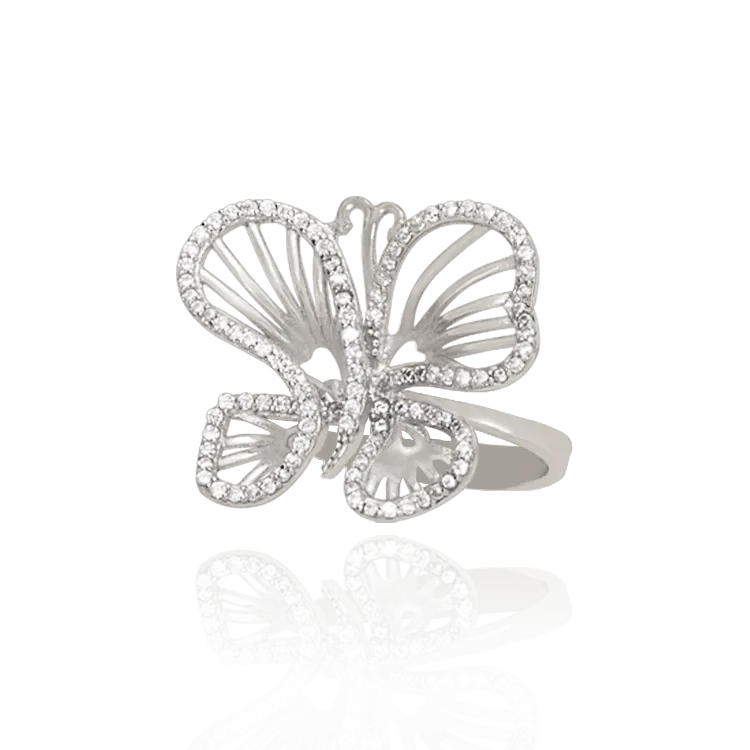 Wire Butterfly Ring