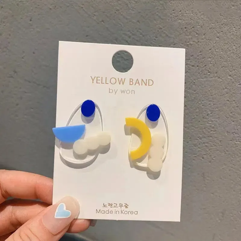 ﻿﻿Women Fashion Geometric Acrylic Earrings