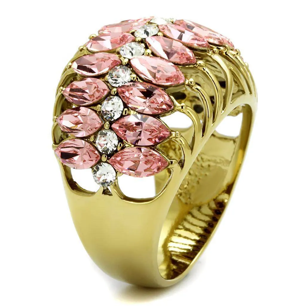 Women's Rings - LO4108 - IP Gold(Ion Plating) Brass Ring