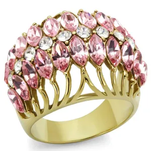Women's Rings - LO4108 - IP Gold(Ion Plating) Brass Ring