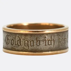 WW1 "I Gave Gold For Iron" Ring
