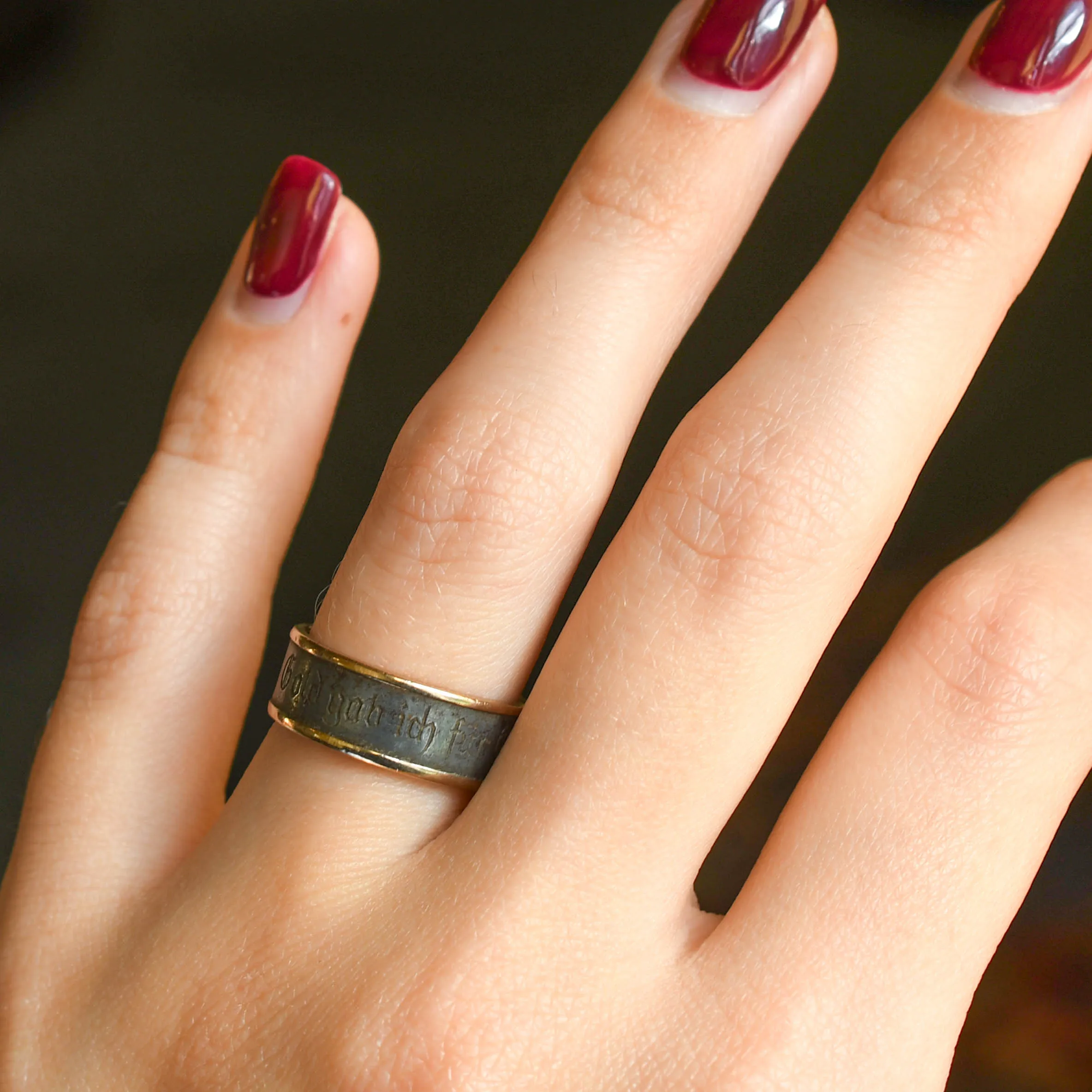WW1 "I Gave Gold For Iron" Ring