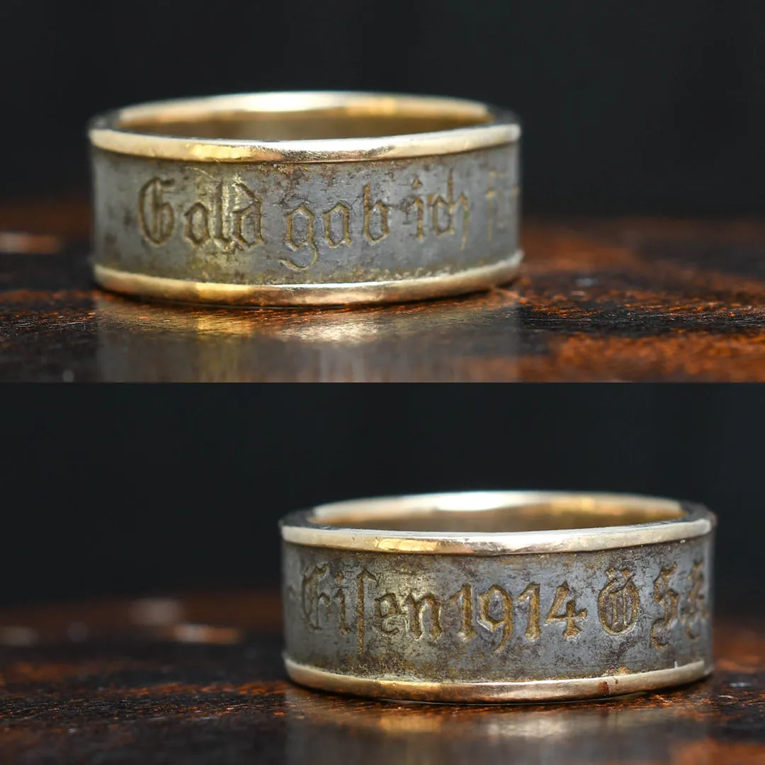 WW1 "I Gave Gold For Iron" Ring
