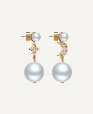 Yin & Yang Pearl Earrings