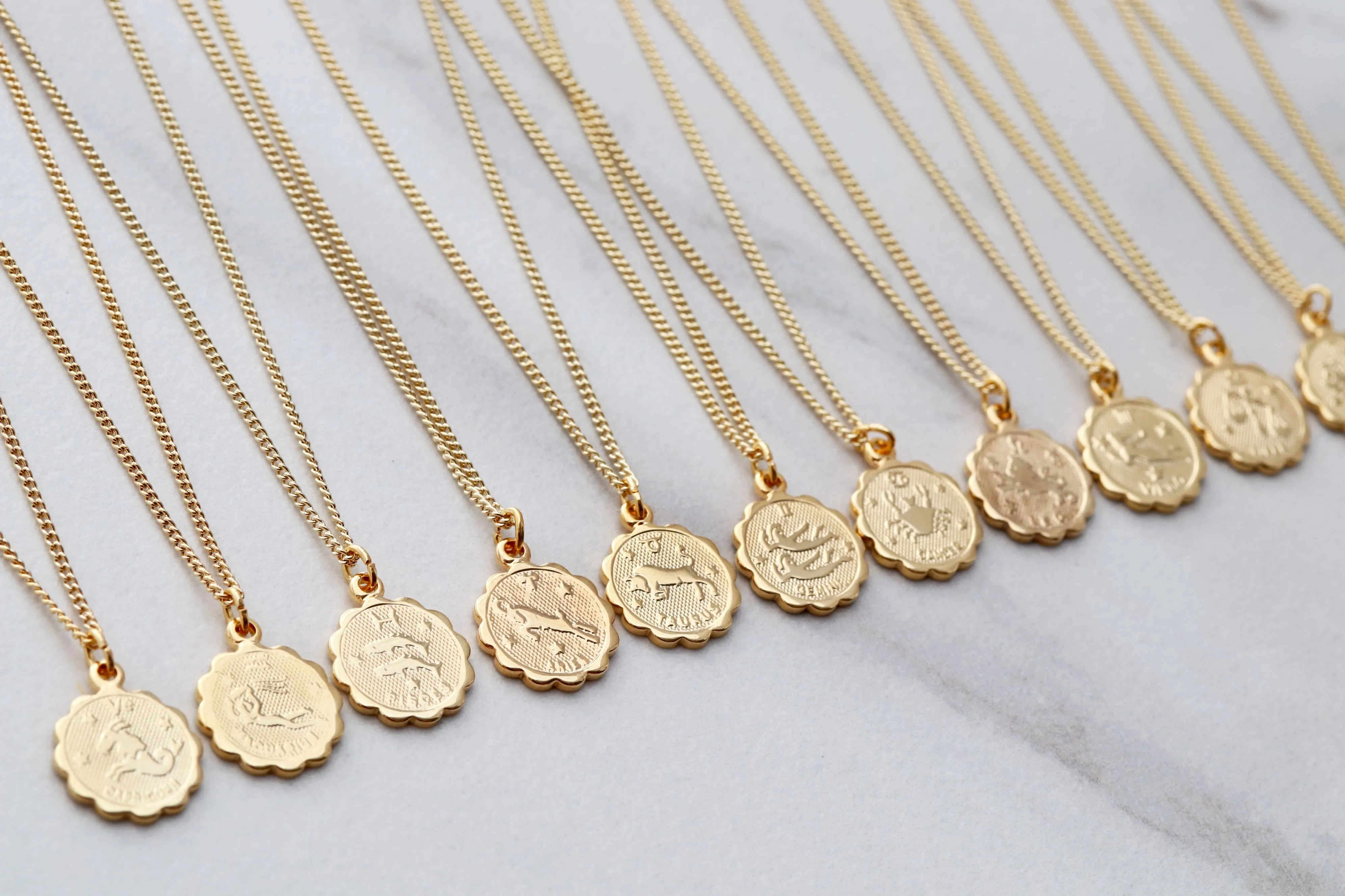 Zodiac Coin Necklace